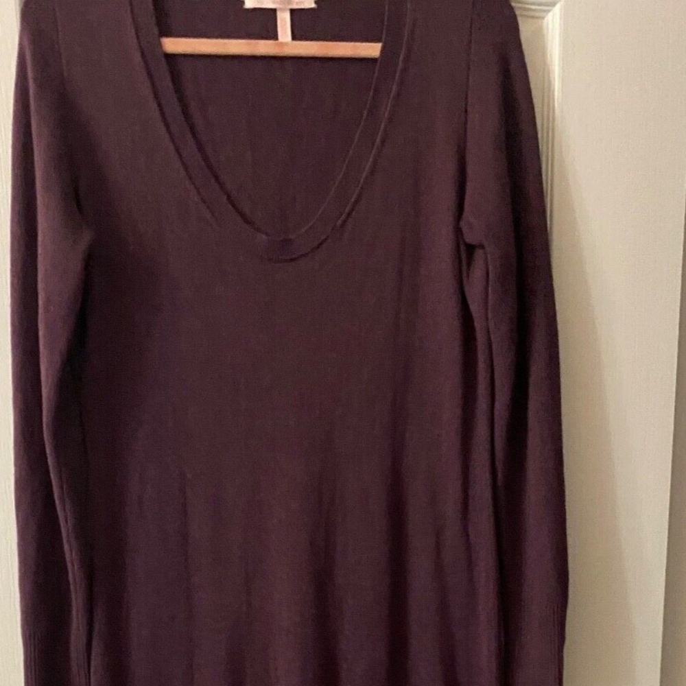 VICTORIA SECRET LONG PURPLE/PLUM SWEATER DRESS SIZE LARGE